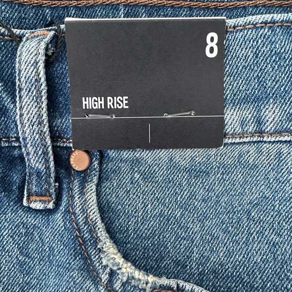 Express High Rise Denim Skirt Size 8 - NWT - Picture 4 of 7